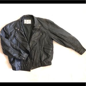 Retro leather jacket